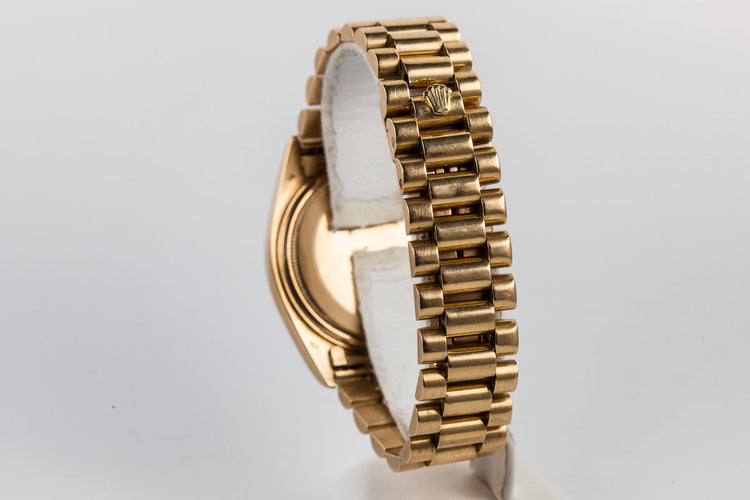 1977 Rolex 18K Day-Date Black Dial