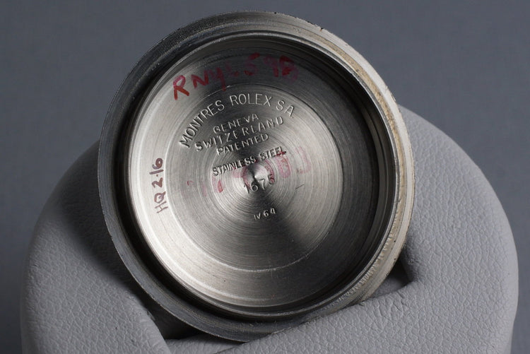 1964 Rolex GMT 1675 Glossy Gilt Dial with Box and Papers