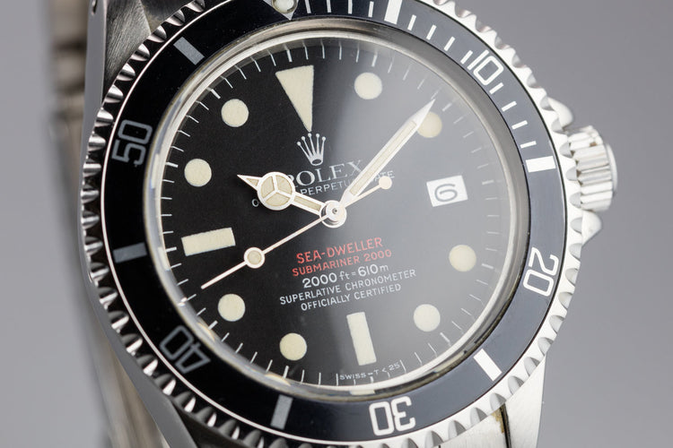 1975 Rolex Double Red Sea-Dweller 1665 MK IV Dial