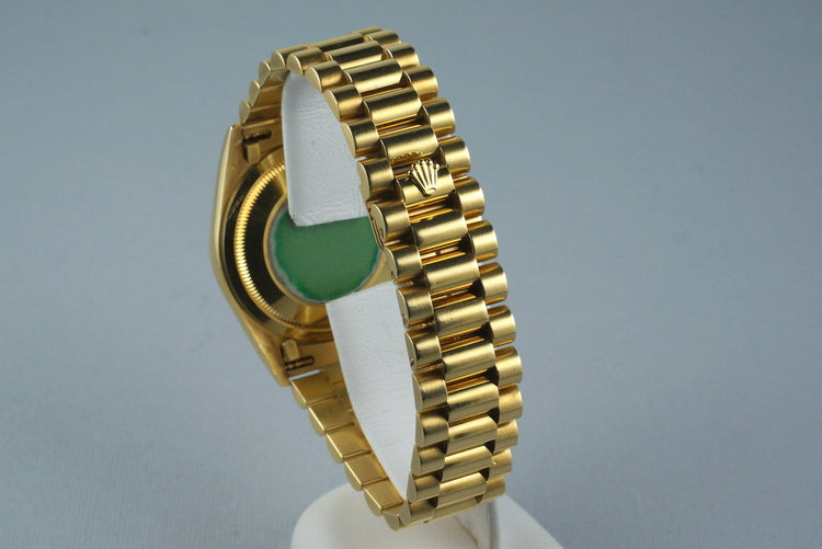 1990 Rolex YG Day-Date 18238 with Cream Pyramid Dial