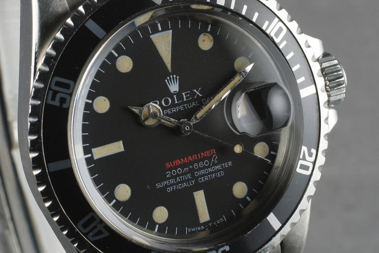 1969 Rolex Red Submariner 1680 Meters First Mark 2