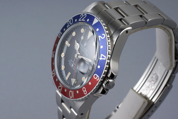 1987 Rolex GMT 16750 with Spider No-Date Dial