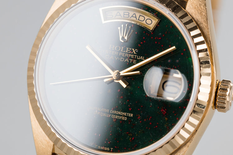 1979 Rolex Day-Date 18038 with Blood Stone Dial
