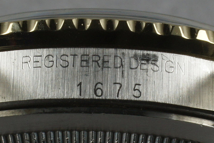 Rolex GMT Two Tone 1675 with black nipple dial