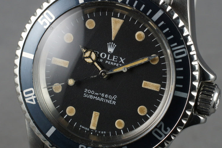 1967 Rolex Submariner 5513 with Box and Papers