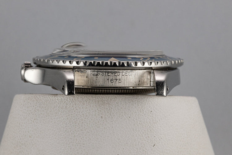 1971 Rolex GMT-Master 1675 with Box and Double Punch Papers