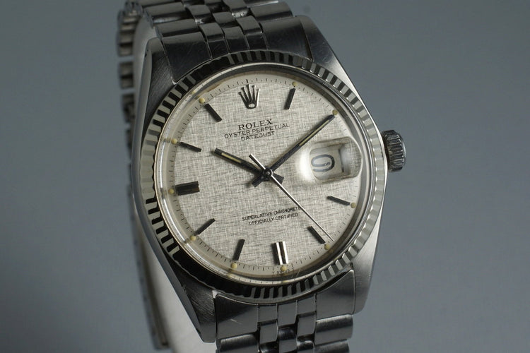 1972 Rolex DateJust Linen Dial 1601