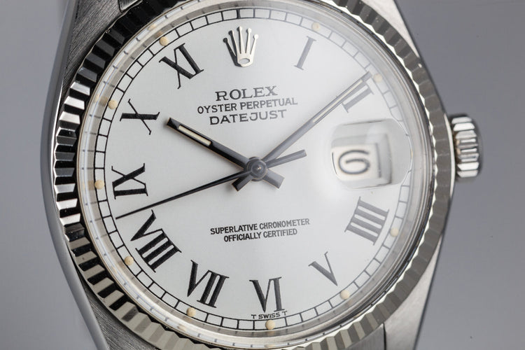 1979 Rolex DateJust 16014 White Roman Numeral Dial
