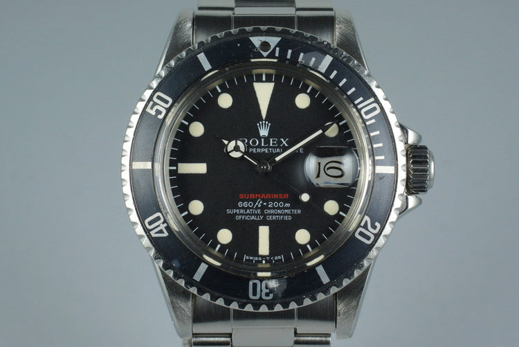 1970 Rolex Red Submariner 1680 Mark IV