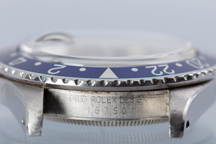 1983 Vintage Rolex GMT-Master 16750 "Pepsi" Dial
