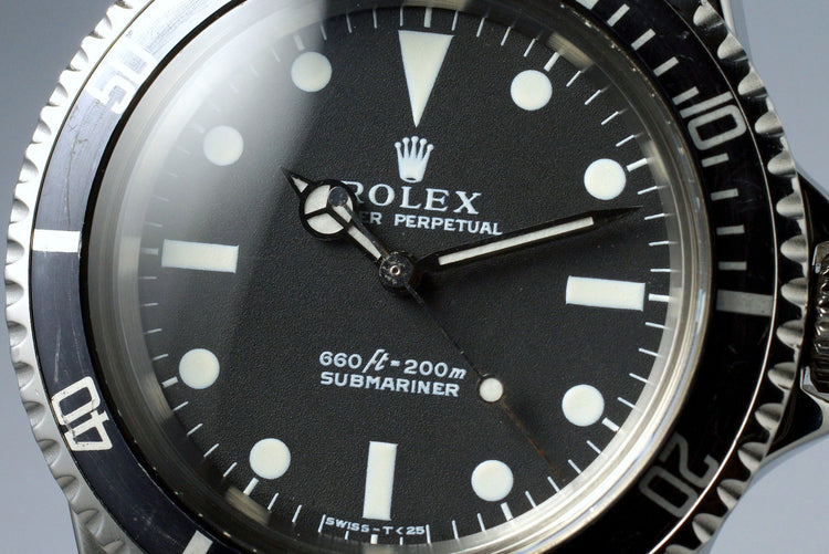 1971 Rolex Submariner 5513 with RSC Papers