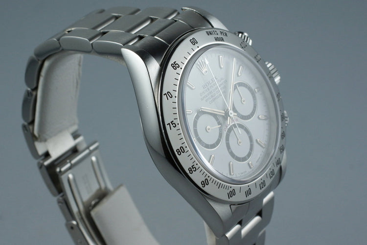 1990 Rolex Zenith Daytona 16520 White Dial with Box and Papers