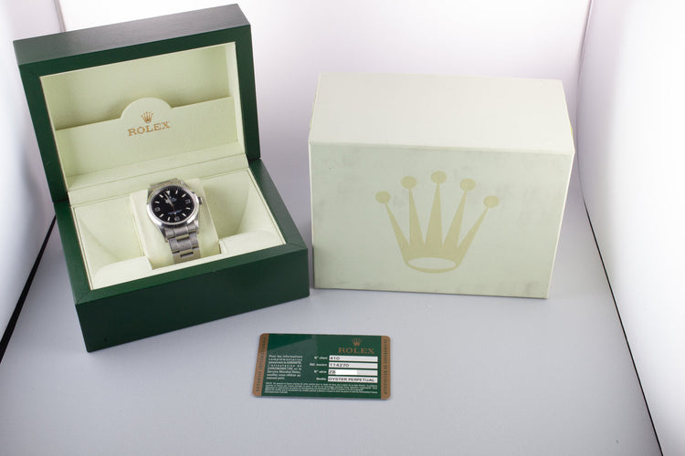 2006 Rolex Explorer 114270 with Box and Papers