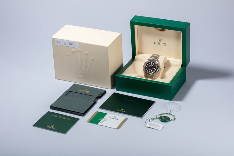 2017 Rolex Explorer II 216570 with Box & Card
