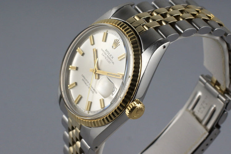 1971 Rolex Two Tone DateJust 1601 Silver ‘Wide Boy’ Dial
