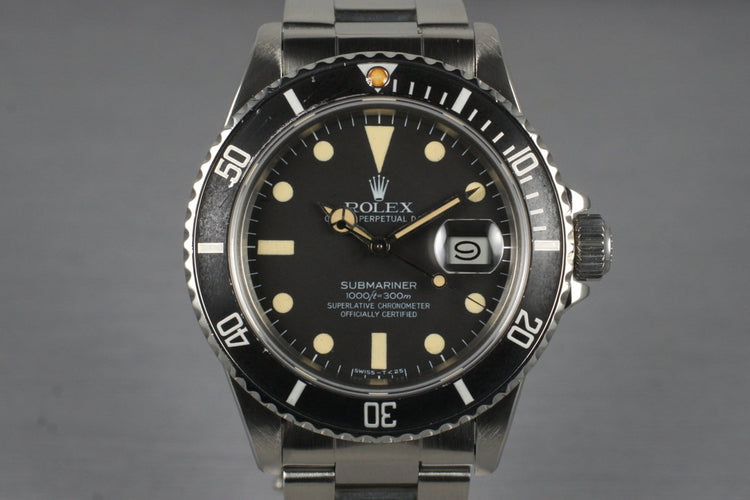 1981 Rolex Submariner 16800