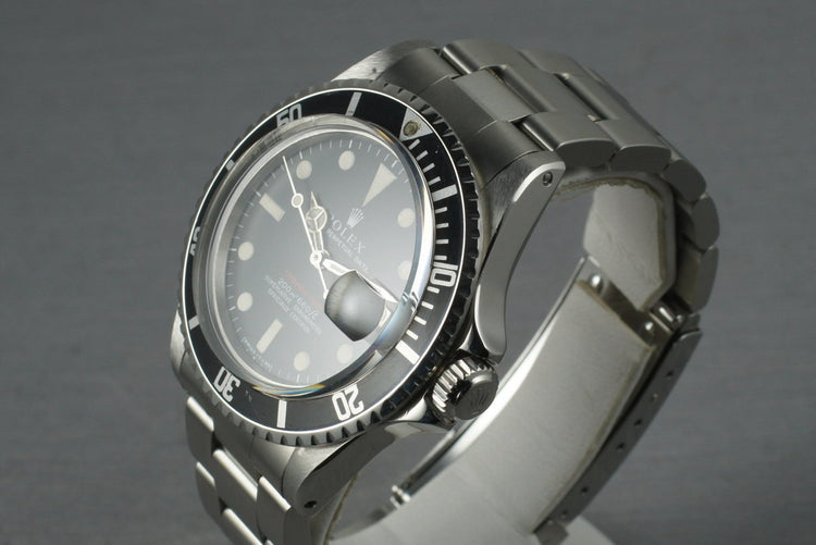 1969 Rolex Red Submariner 1680 Meters First Mark 1 Long F Dial