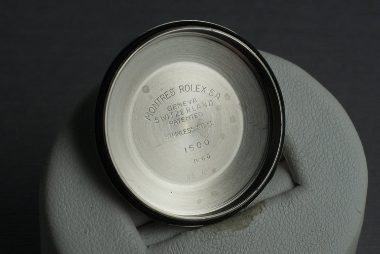 1960 Rolex Date 1500 with White Non-Luminous Dial