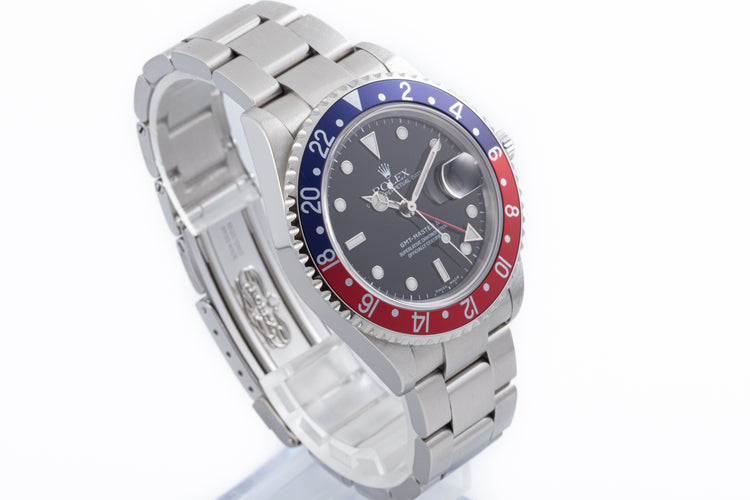 2005 Rolex GMT Master II 16710 with Box, Papers & Hangtags