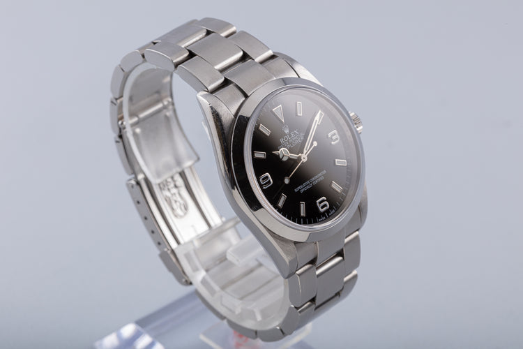 2007 Rolex Explorer 114270 Bezel Engraved