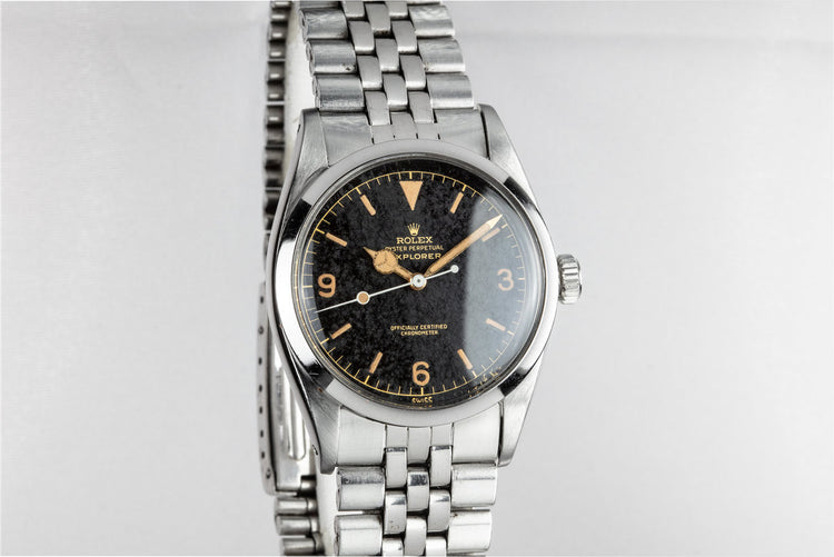 1958 Rolex Explorer 6610 Gilt Dial with "Night Sky" Patina