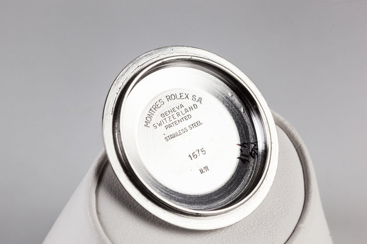 1970 Rolex GMT-Master 1675 with Pepsi Insert and Box and Papers