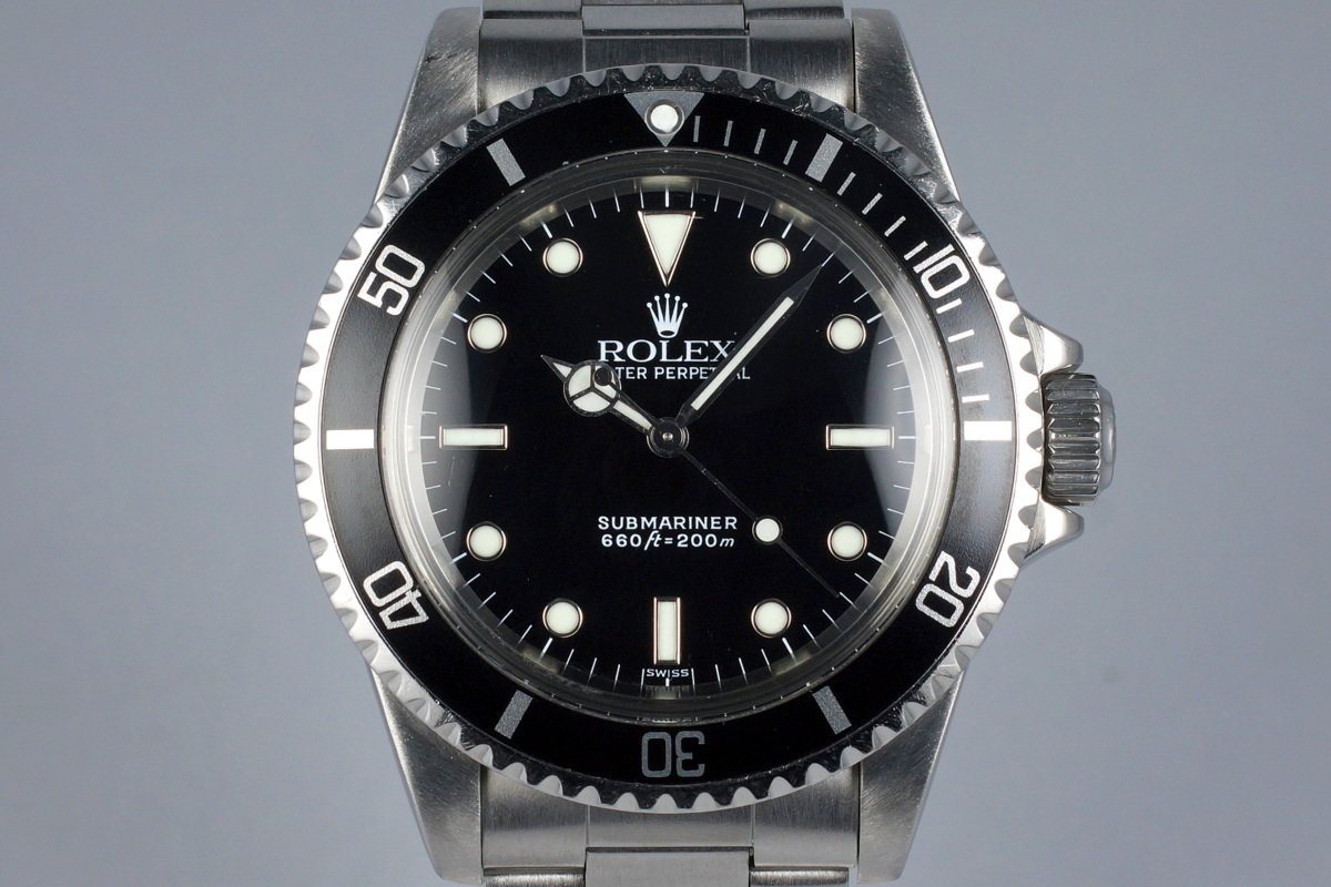 1985 Rolex Submariner 5513 Service Dial