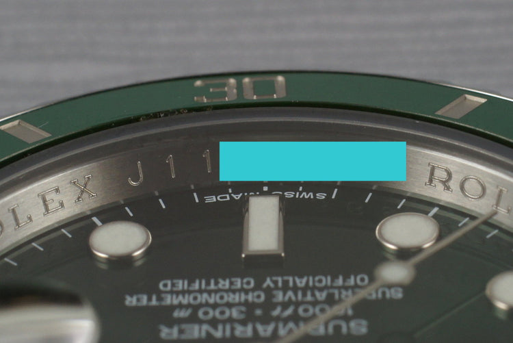 2013 Rolex Green Submariner 116610V with Box and Papers