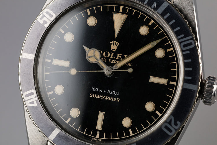 1958 Rolex Submariner 5508 with Gilt Dial