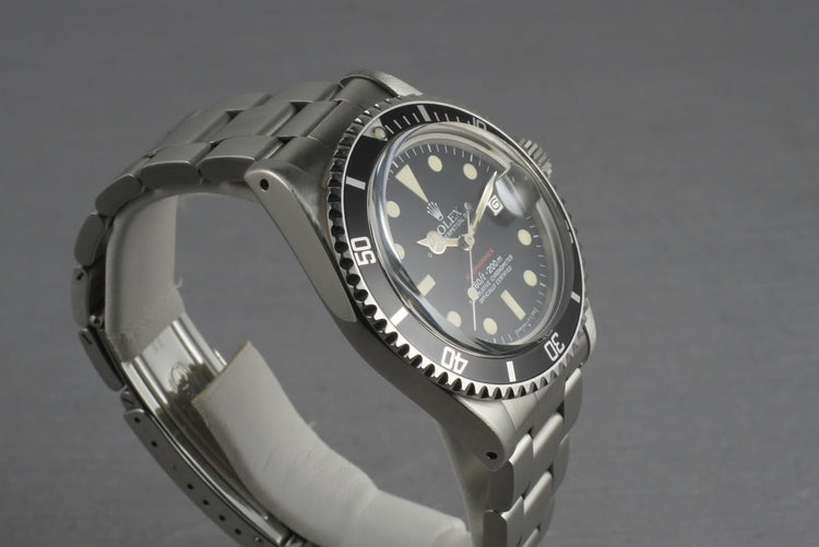 Rolex Red Submariner 1680 with Complete Box and Papers Set