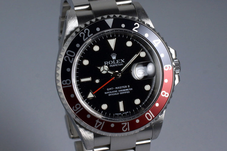 1999 Rolex GMT II 16710 with Box and Papers