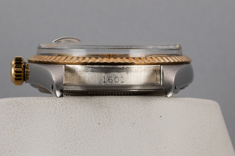 1969 Rolex Two-Tone DateJust 1601 with No Lume Champagne Dial