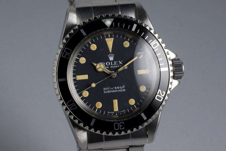1967 Rolex Submariner 5513 Meters First Dial with RSC Papers