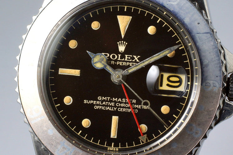 1961 Rolex GMT 1675 PCG Gilt Chapter Ring