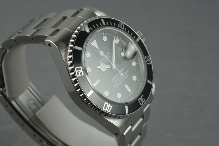 1997 Rolex Submariner 16610 Box and Papers