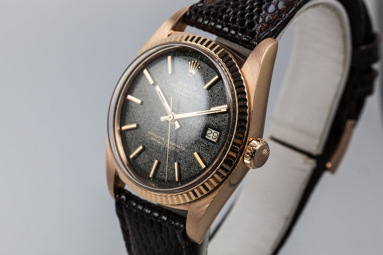 1977 Rolex 18K Rose Gold Datejust 1601 with Magic Space Boy Infinity Dial
