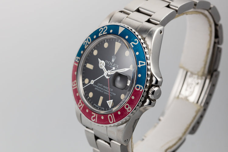 1977 Rolex GMT-Master 1675 with "Pepsi" Bezel Insert