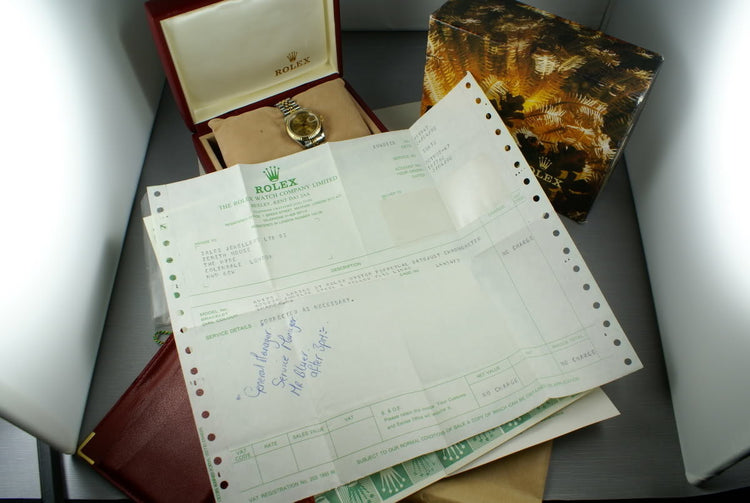 Rolex Ladies Datejust 69173 Box, Papers and Mr. Hudson Letter