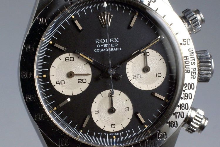 1972 Rolex Daytona 6265 Black Sigma Dial with RSC Papers