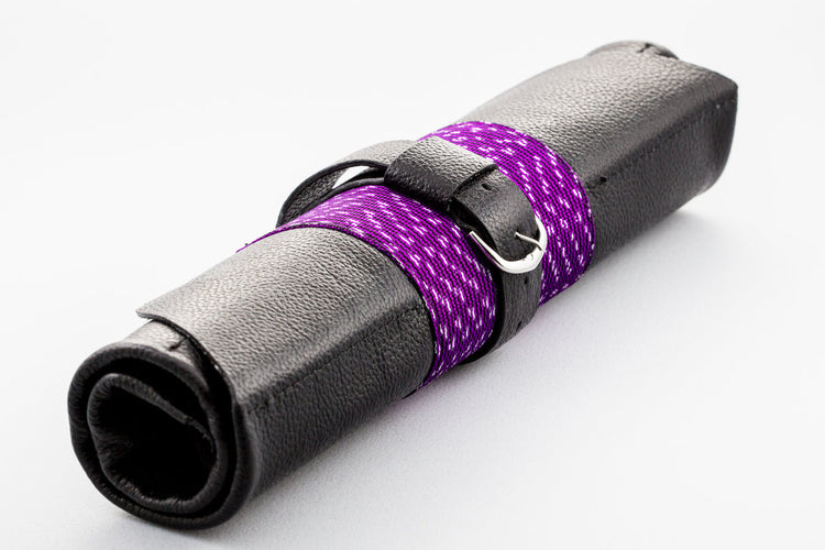 Hand Made Artisan Textile and Leather Watch Rolls