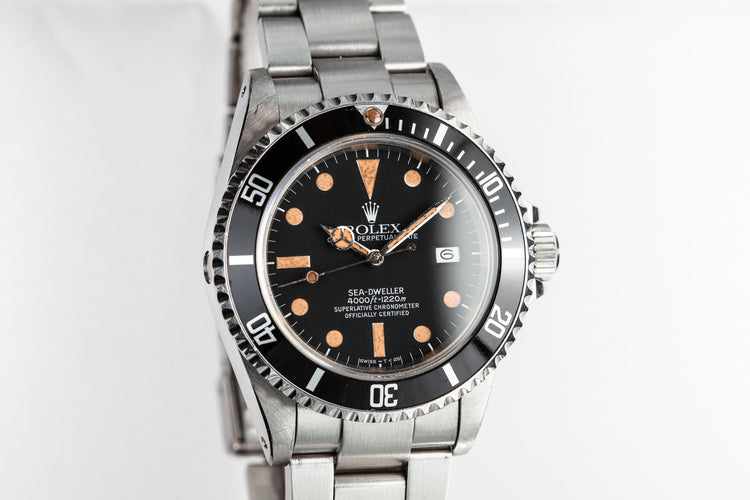1980 Rolex Sea-Dweller 16660 Matte Dial with Box and Papers