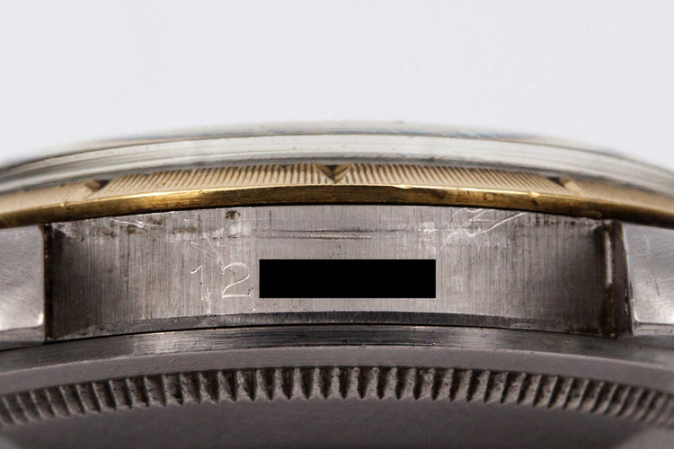 1965 Rolex Two Tone Oyster Perpetual 1008 Zephyr Dial and Bezel with Gilt Tropical Dial