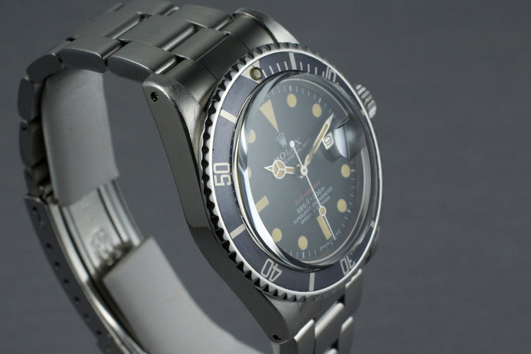 1971 Rolex Red Submariner 1680 Mark V Dial