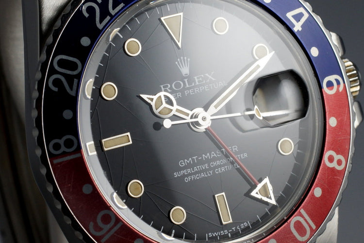 1984 Rolex GMT 16750 No-Date Spider Dial