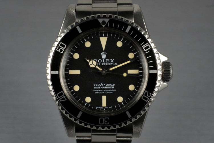 1962 Rolex Submariner 5512 PCG with Service Papers