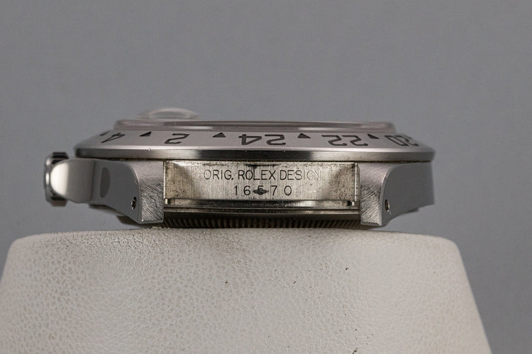 1999 Rolex Explorer II 16570 Black Dial