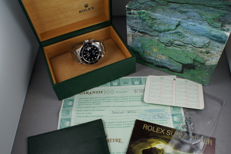 2001 Rolex Submariner 16610 with Box and Papers