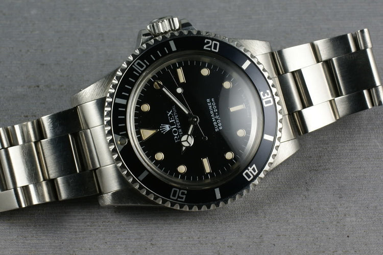 Rolex Submariner Dial 5513 WG surrounds with sales receipt and box