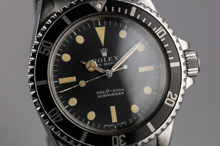 1970 Rolex Submariner 5513 with Serif Dial
