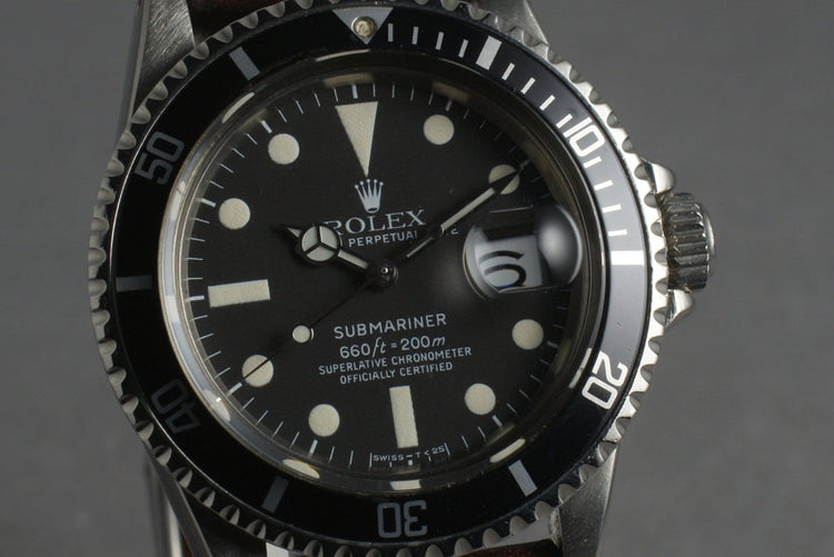 1978 Rolex Submariner 1680 Horween Cordovan Leather